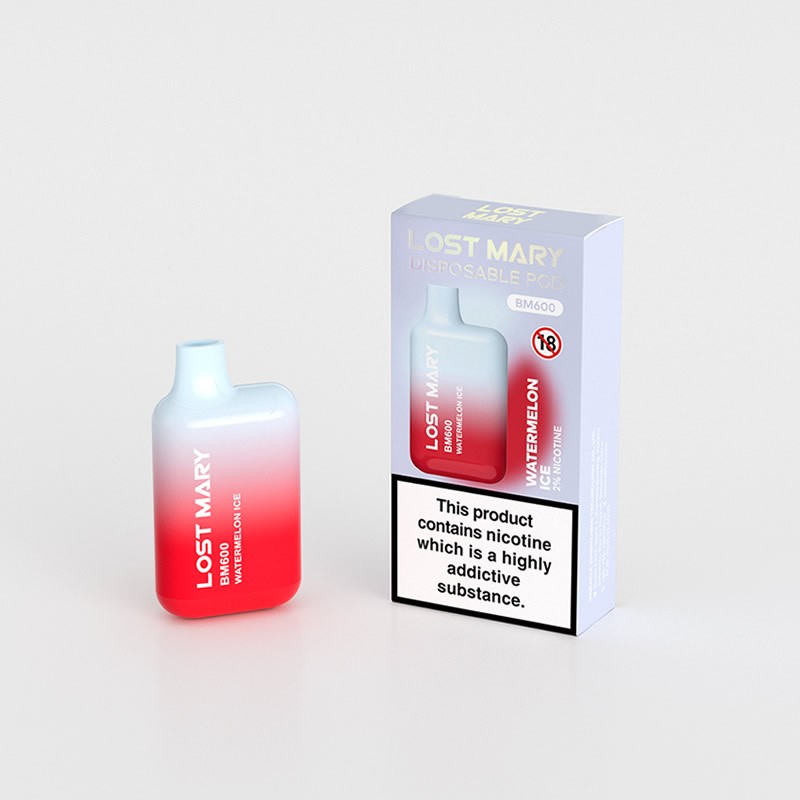 Lost Mary BM600 Watermelon Ice Disposable Vape 20mg Nicotine
